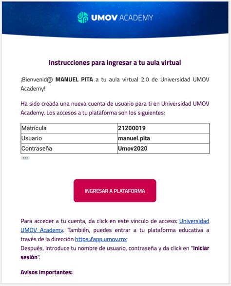 Accesos a plataforma APP Aula Virtual y contraseña.